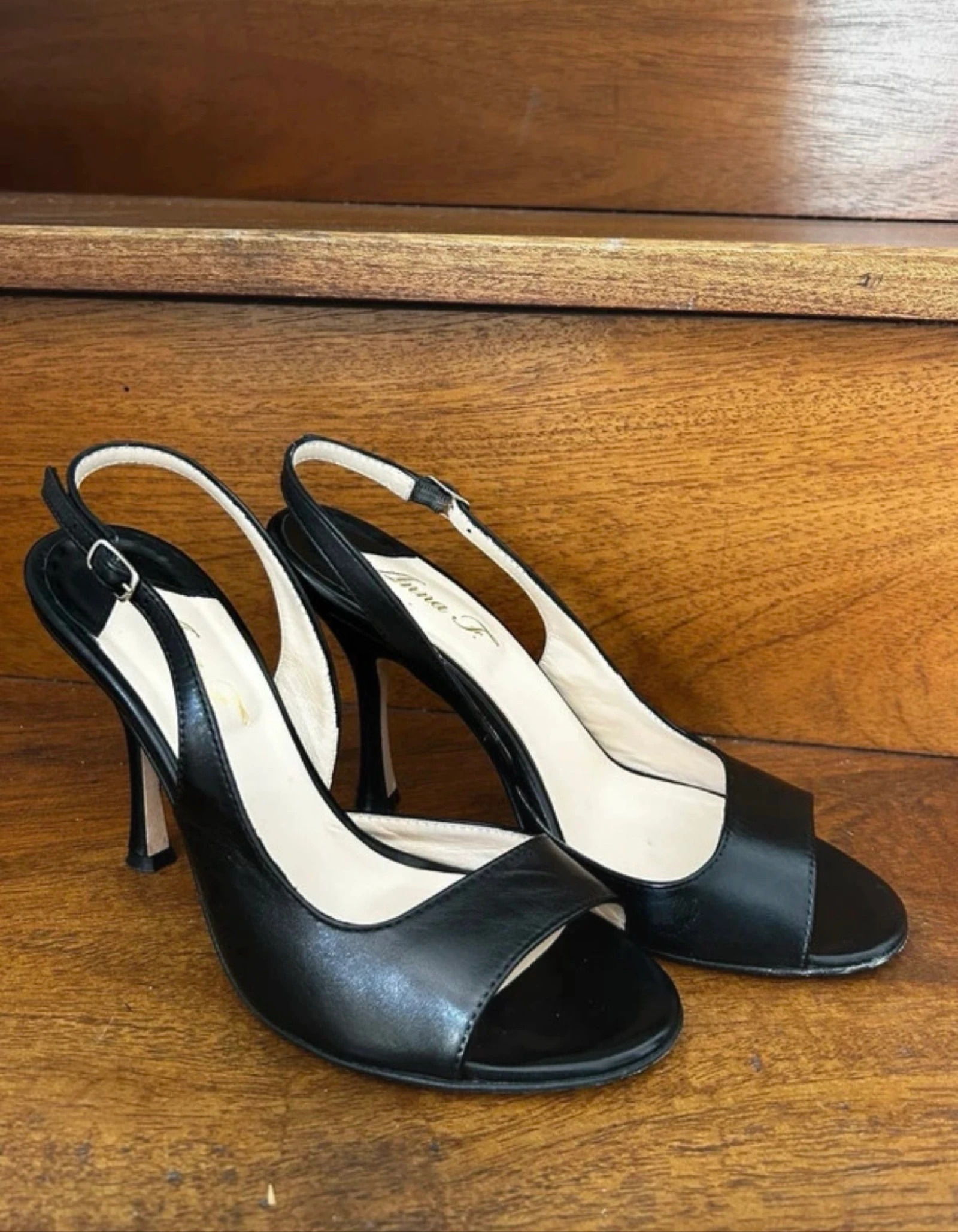 ANNA F. pumps – Black leather – Size 38 – Made in Italy 🇮🇹 – photo 6